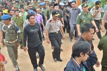 Walikota Jambi SY Fasha berkeliling lokalisasi Pucuk paska ditutup beberapa waktu lalu